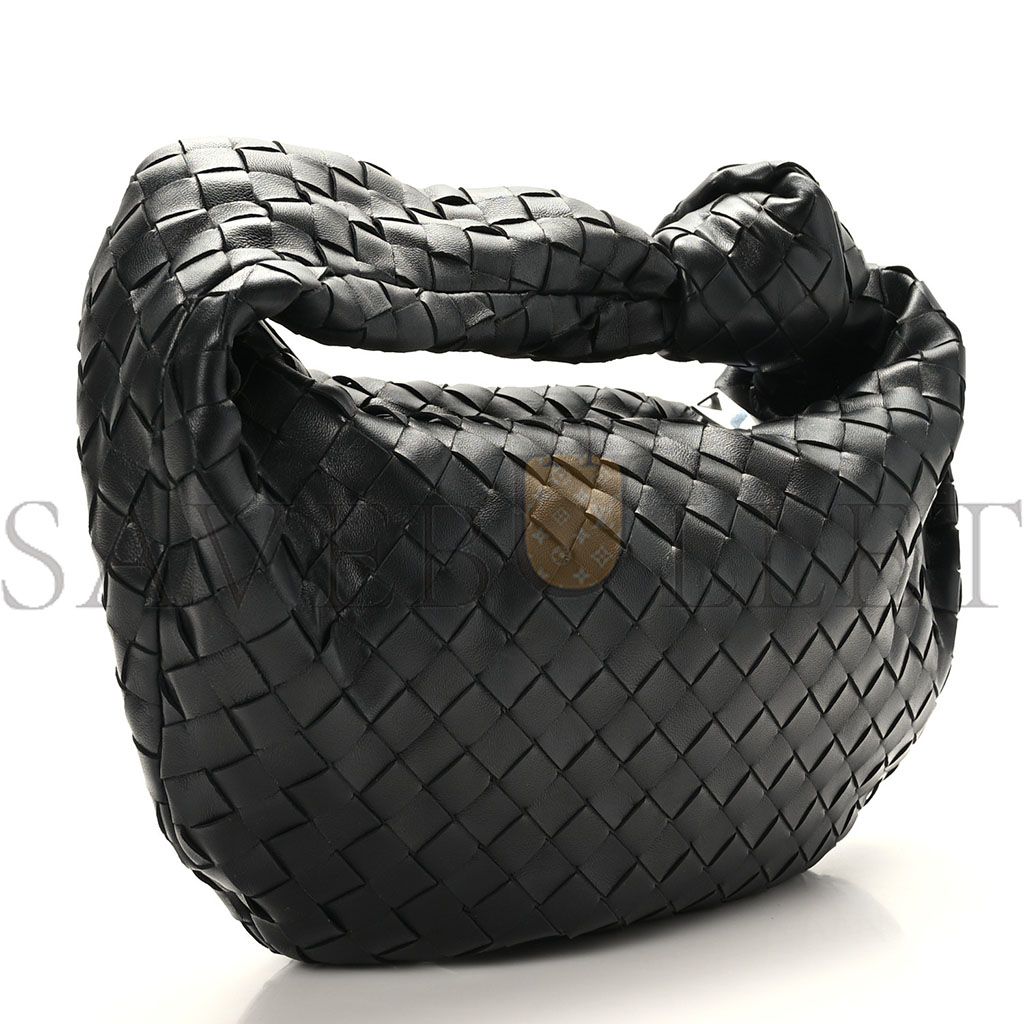 BOTTEGA VENETA NAPPA INTRECCIATO TEEN JODIE HOBO BLACK (36*21*6cm)